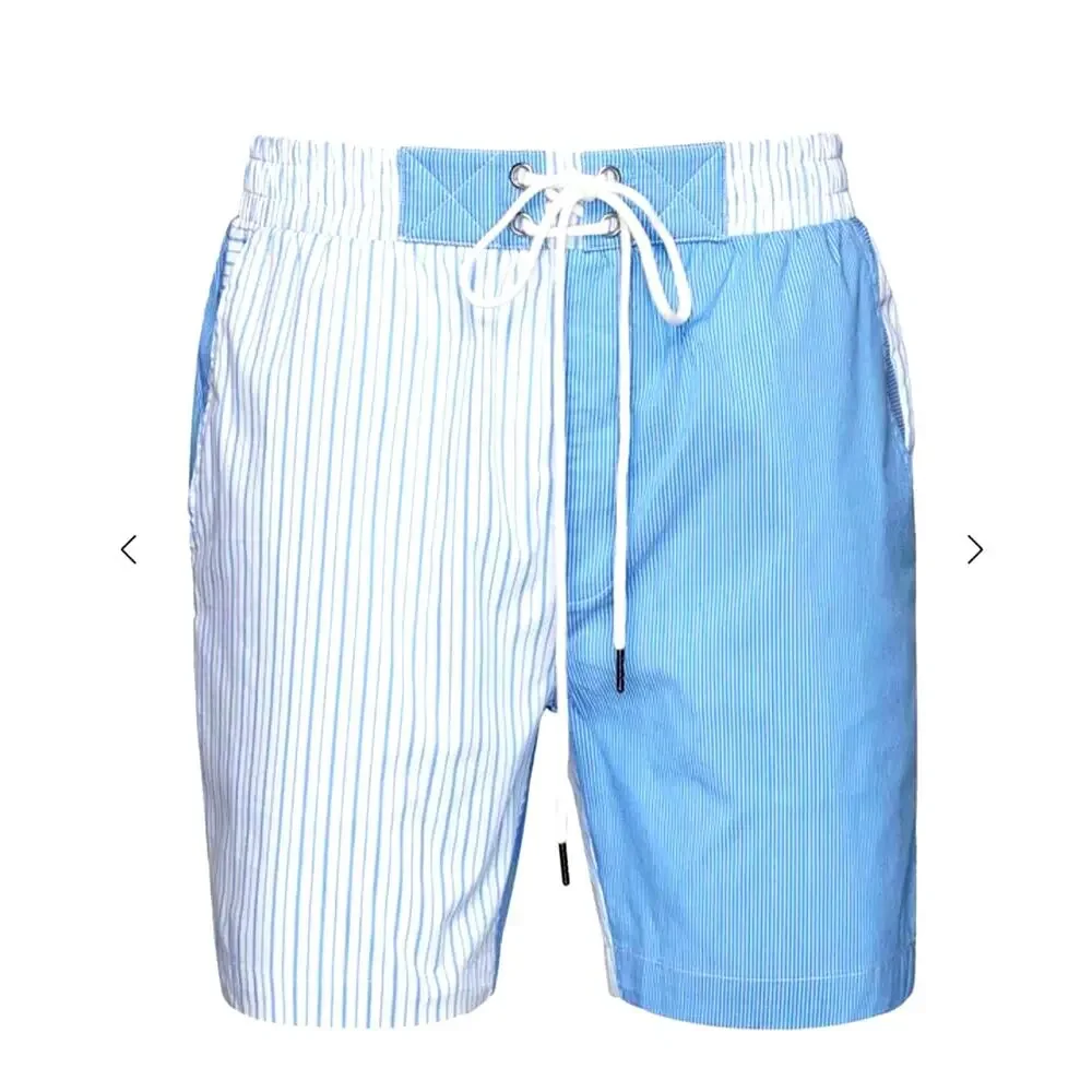 Revolve SER.O.YA Board Shorts Mens Medium Blue Striped Ziggy Swim Trunks NWT